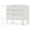 Manhattan Comfort Rockefeller Dresser and Nightstand Set, Off White 104GMC8 - alternate 6